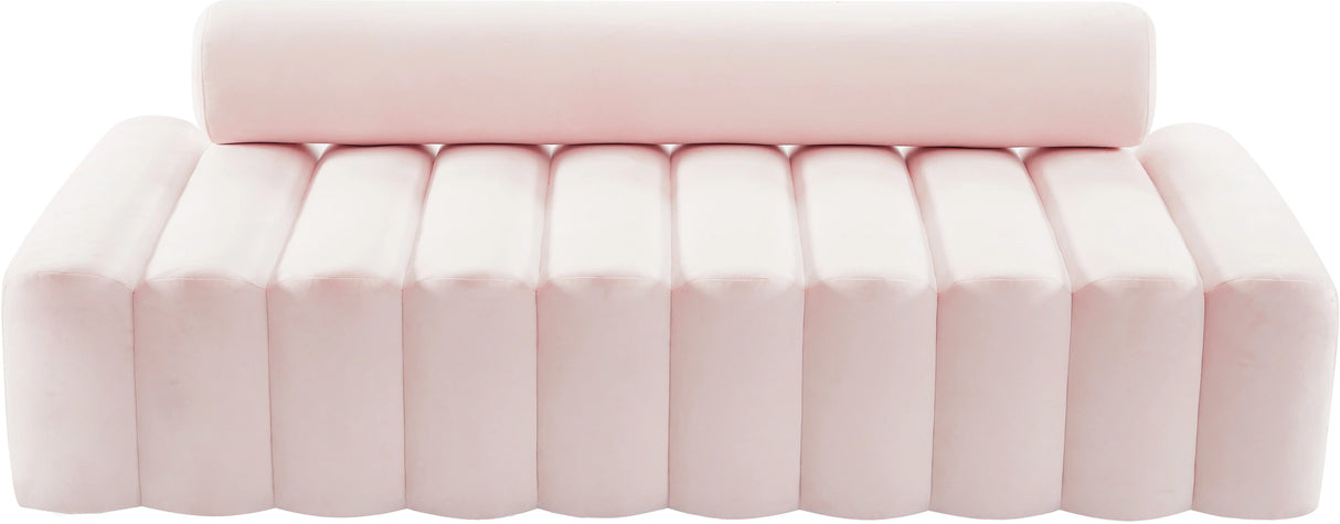 Melody Pink Velvet Sofa