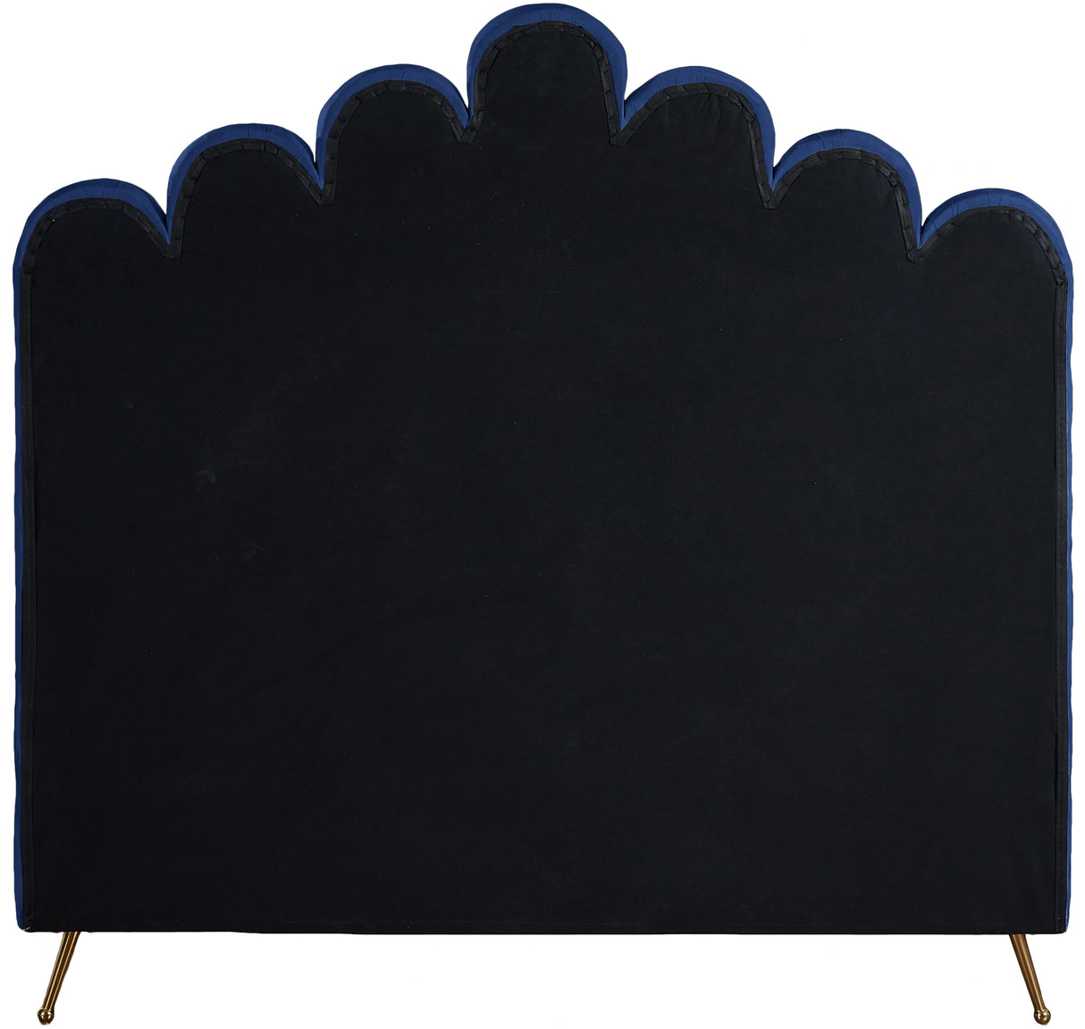 Lily Navy Velvet Full Bed