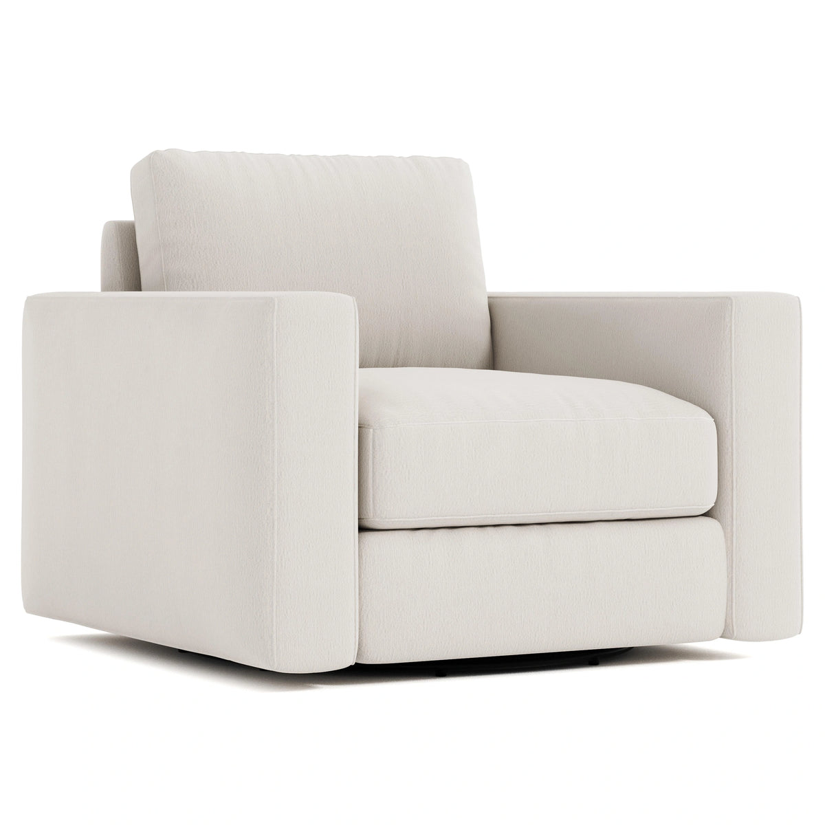 Dawkins Fabric Swivel Chair Without Pillows