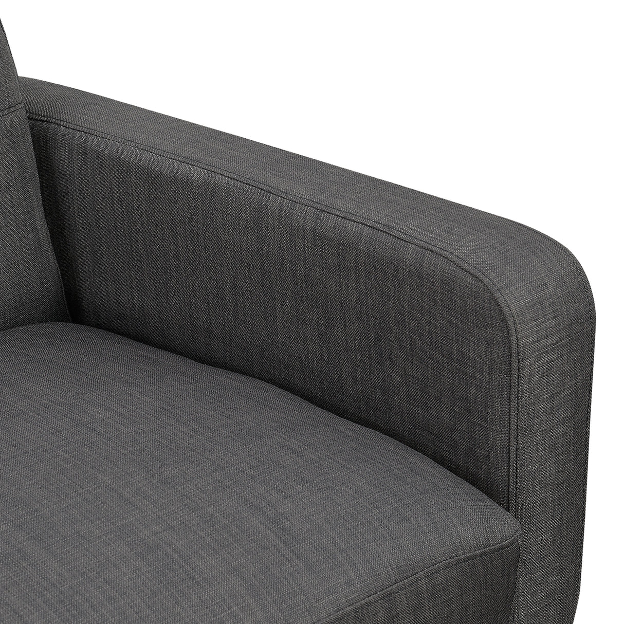 Hadley Sofa & Loveseat Set in Charcoal