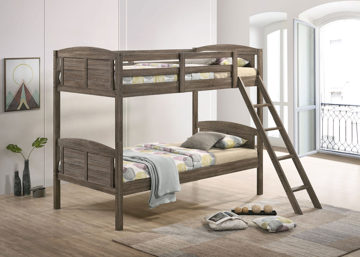 Flynn Bunk Bed with Mattress - galleria furniture outlet