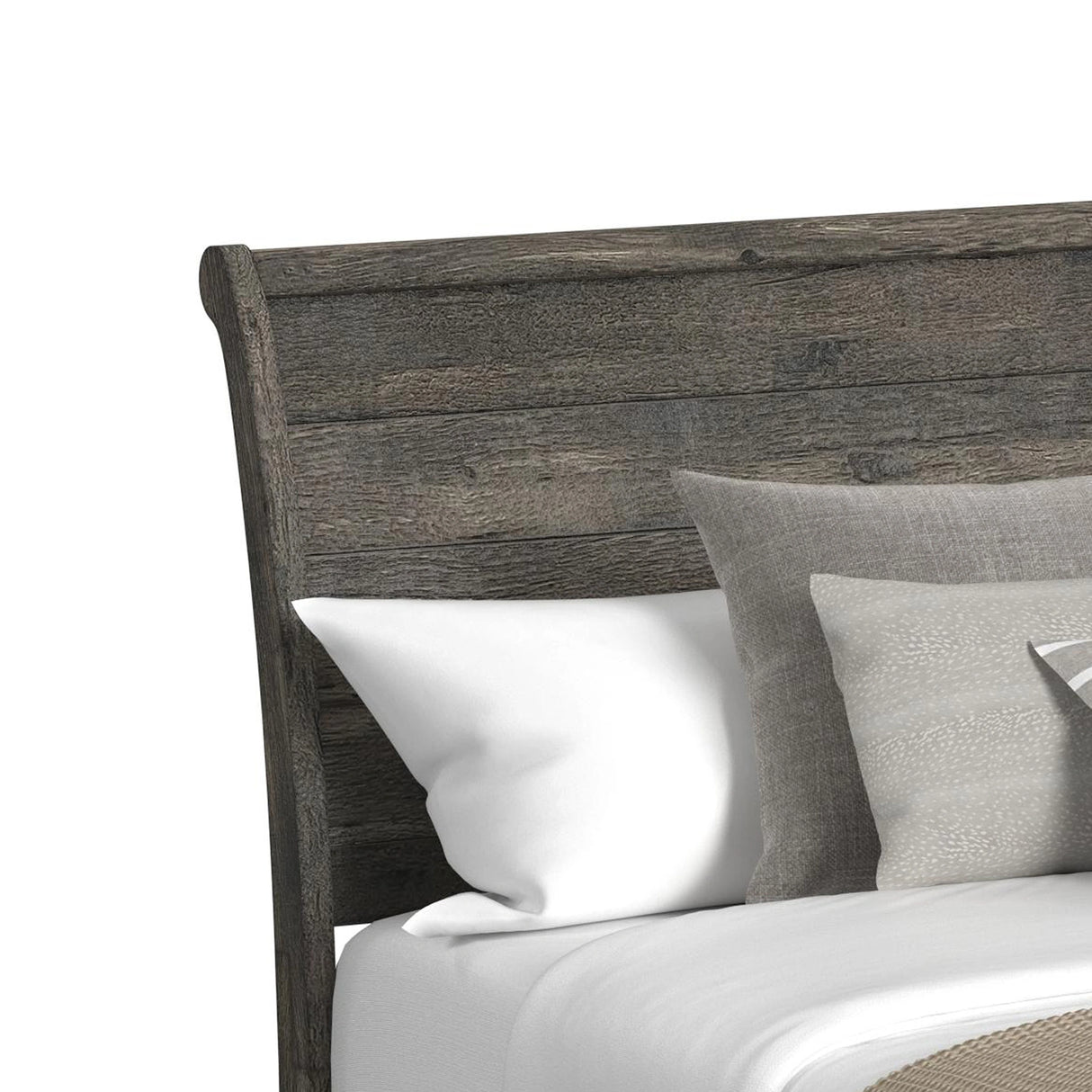Park Ridge Sleigh Storage Bed in Charcoal