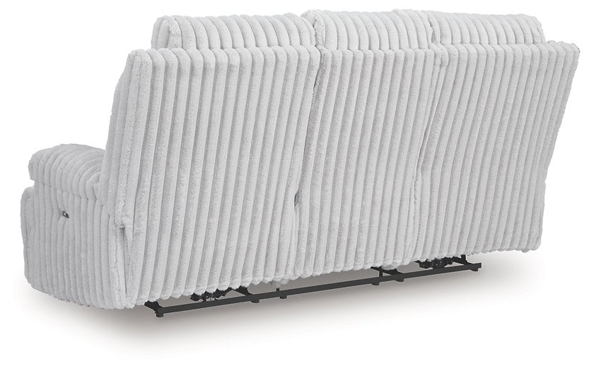 Rhines Falls Power Reclining Sofa with Drop Down Table - galleria furniture outlet