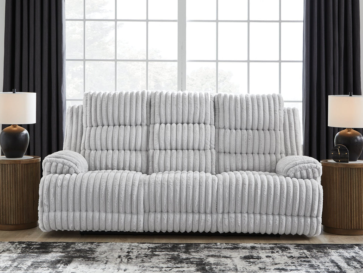 Rhines Falls Power Reclining Sofa with Drop Down Table