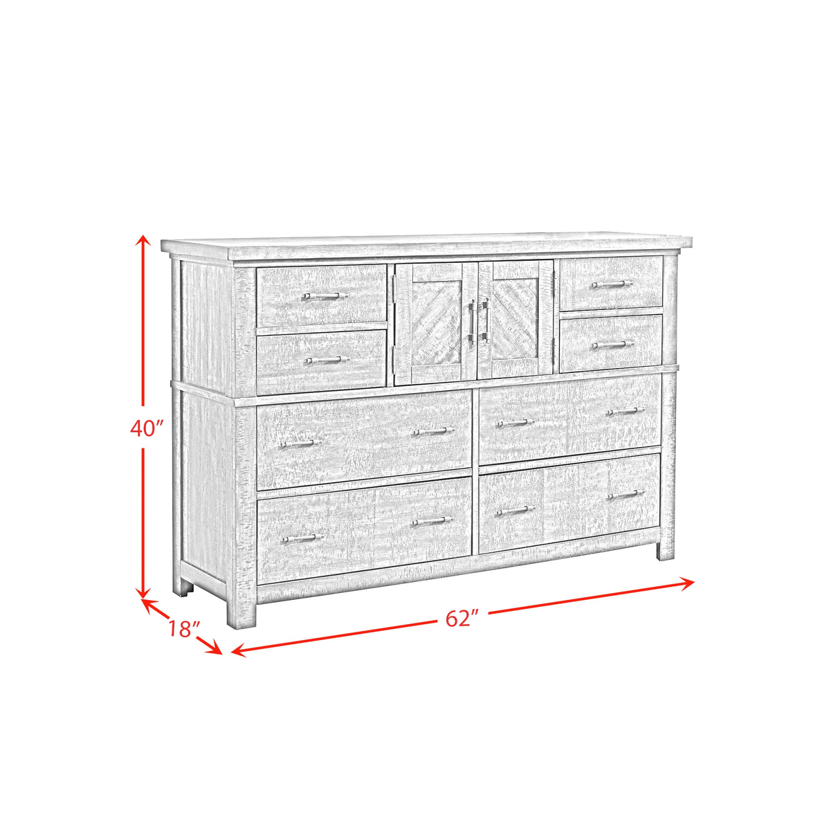 Jax Platform Storage Bedroom Set in Cherry