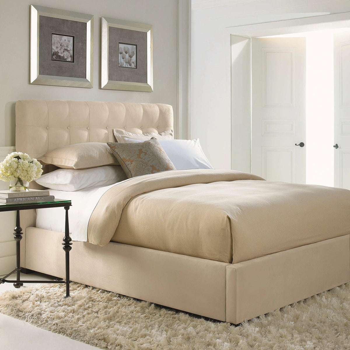 Avery Fabric Panel Bed Twin