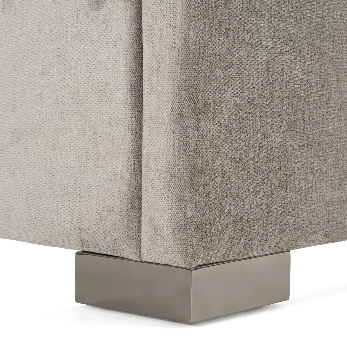 Buckley - Modern Grey & Black Stainless Steel Bed