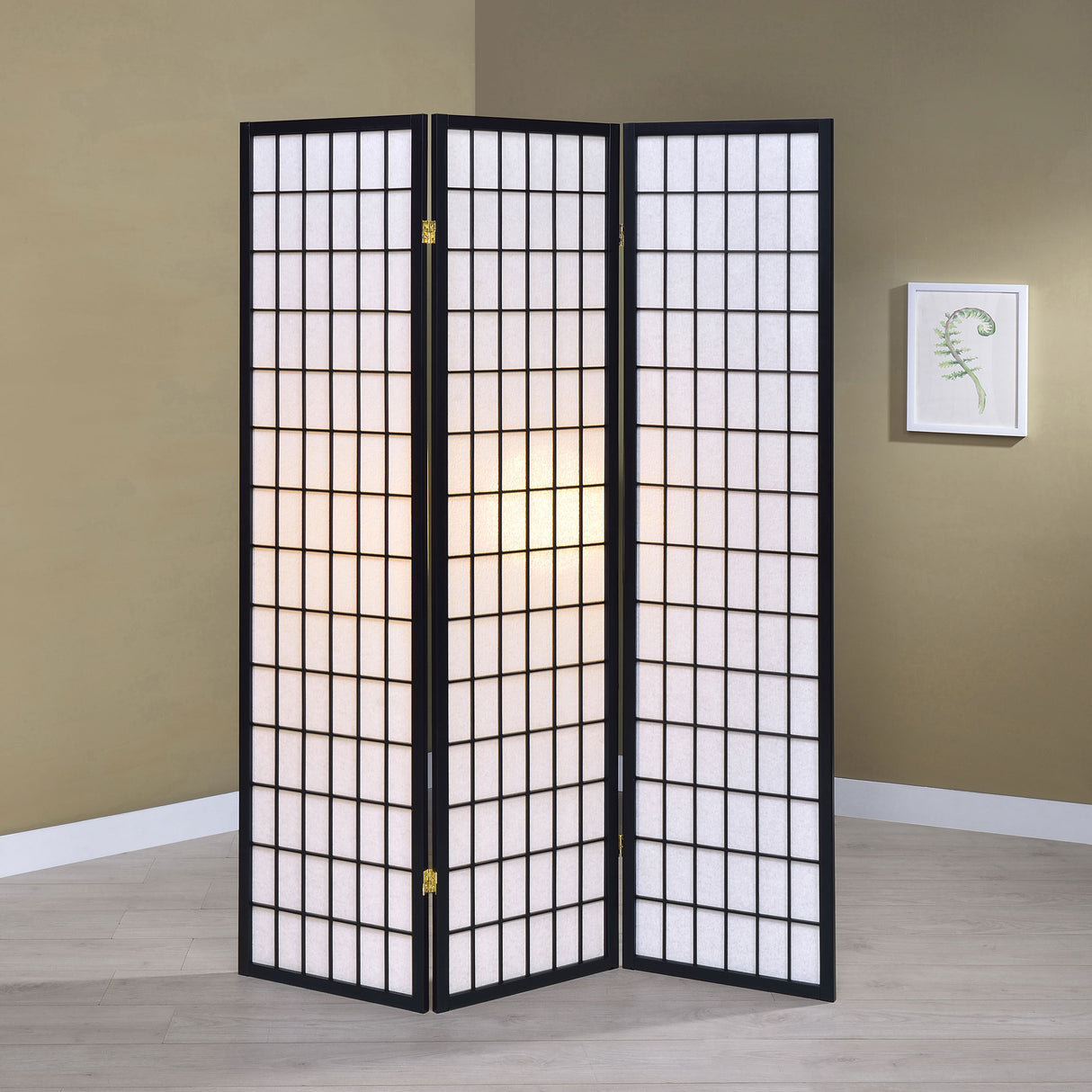 Carrie Three-Panel Room Divider - galleria furniture outlet