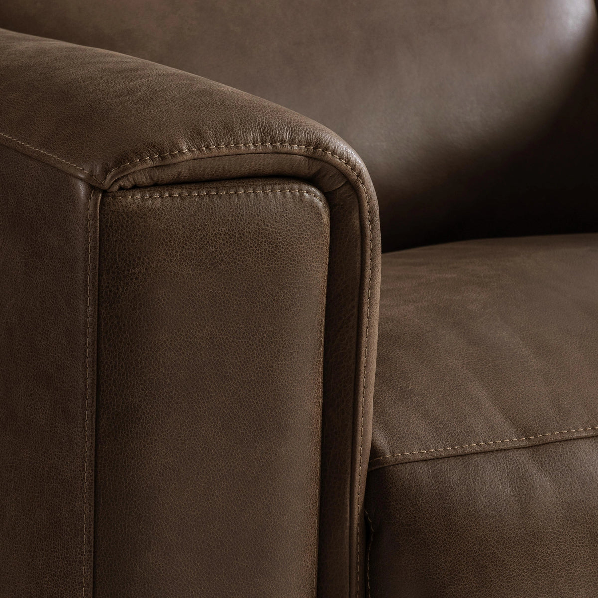 Billings Leather Power Motion Sofa