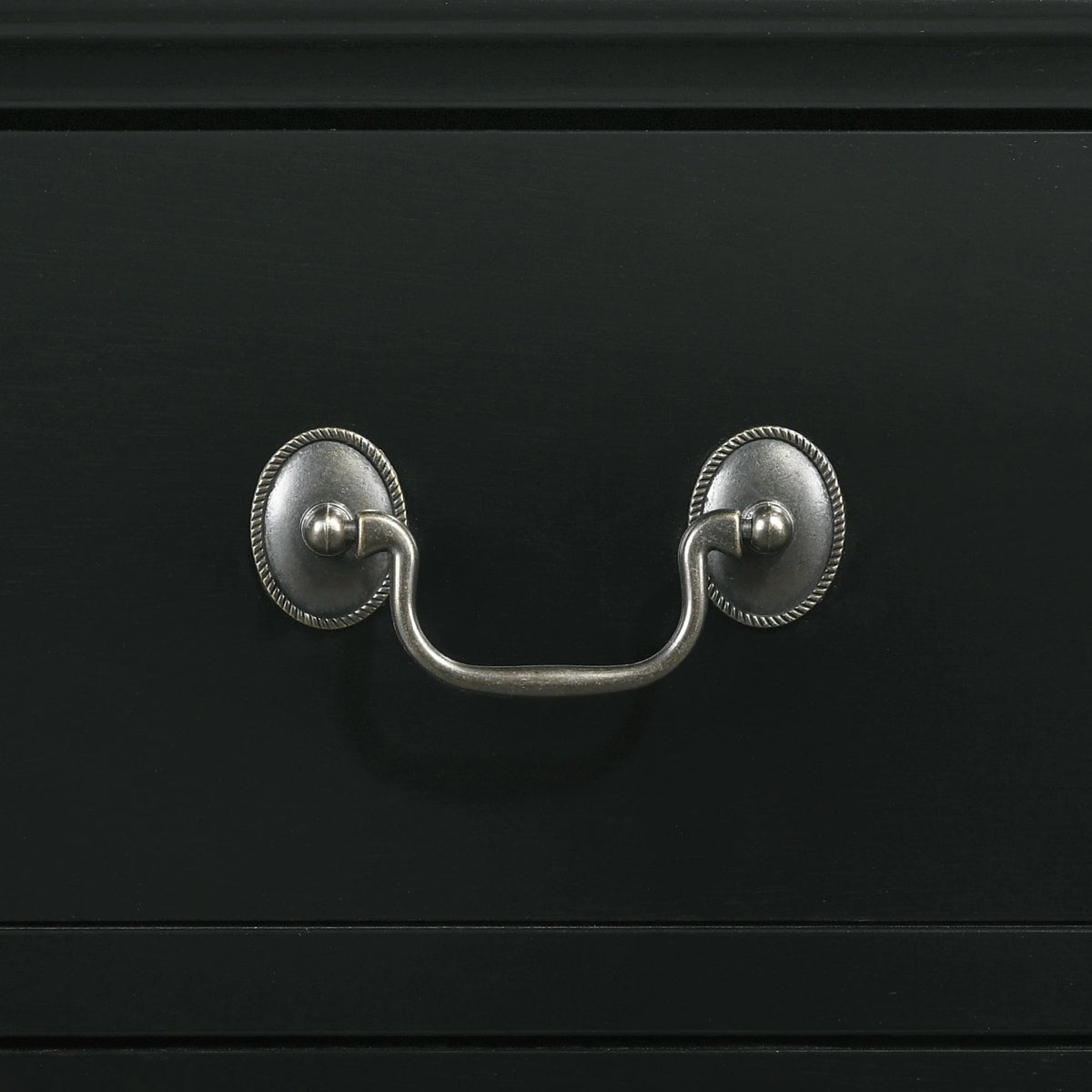 Elements International Louis Philippe Nightstand in Black