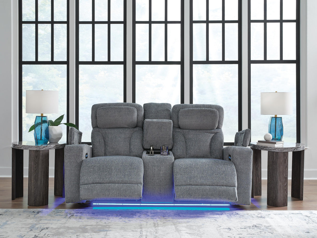 Studio Cave Power Reclining Loveseat with Console