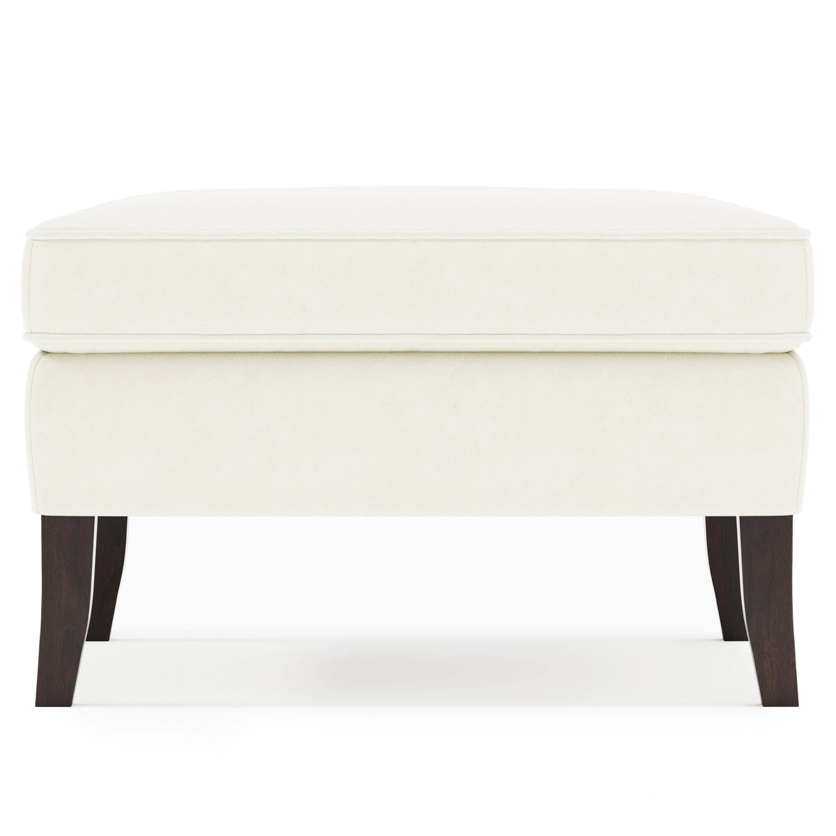Kingston Leather Ottoman Without Nails