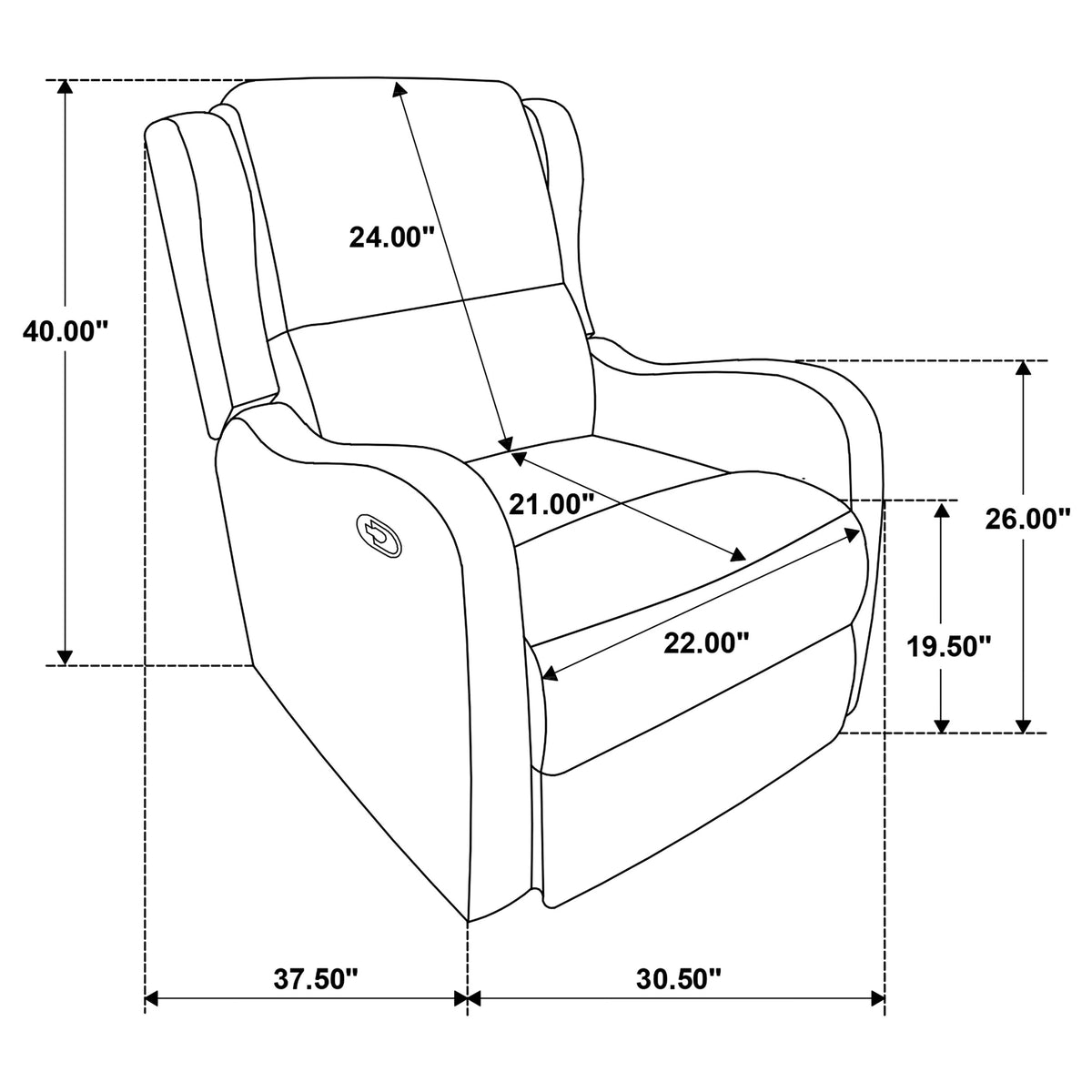 Kelsey Recliner - galleria furniture outlet