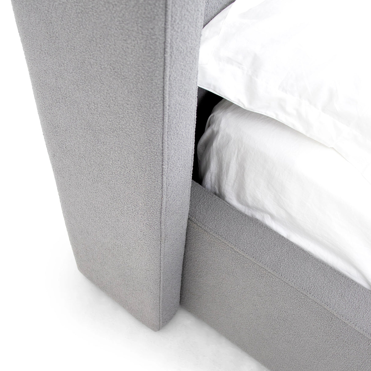 Byrne - Modern Grey Fabric Bed