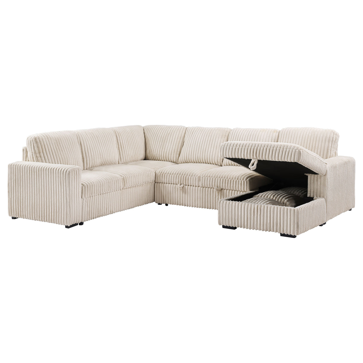 Devonshire Pull-Out Sleeper Sectional Sofa - galleria furniture outlet