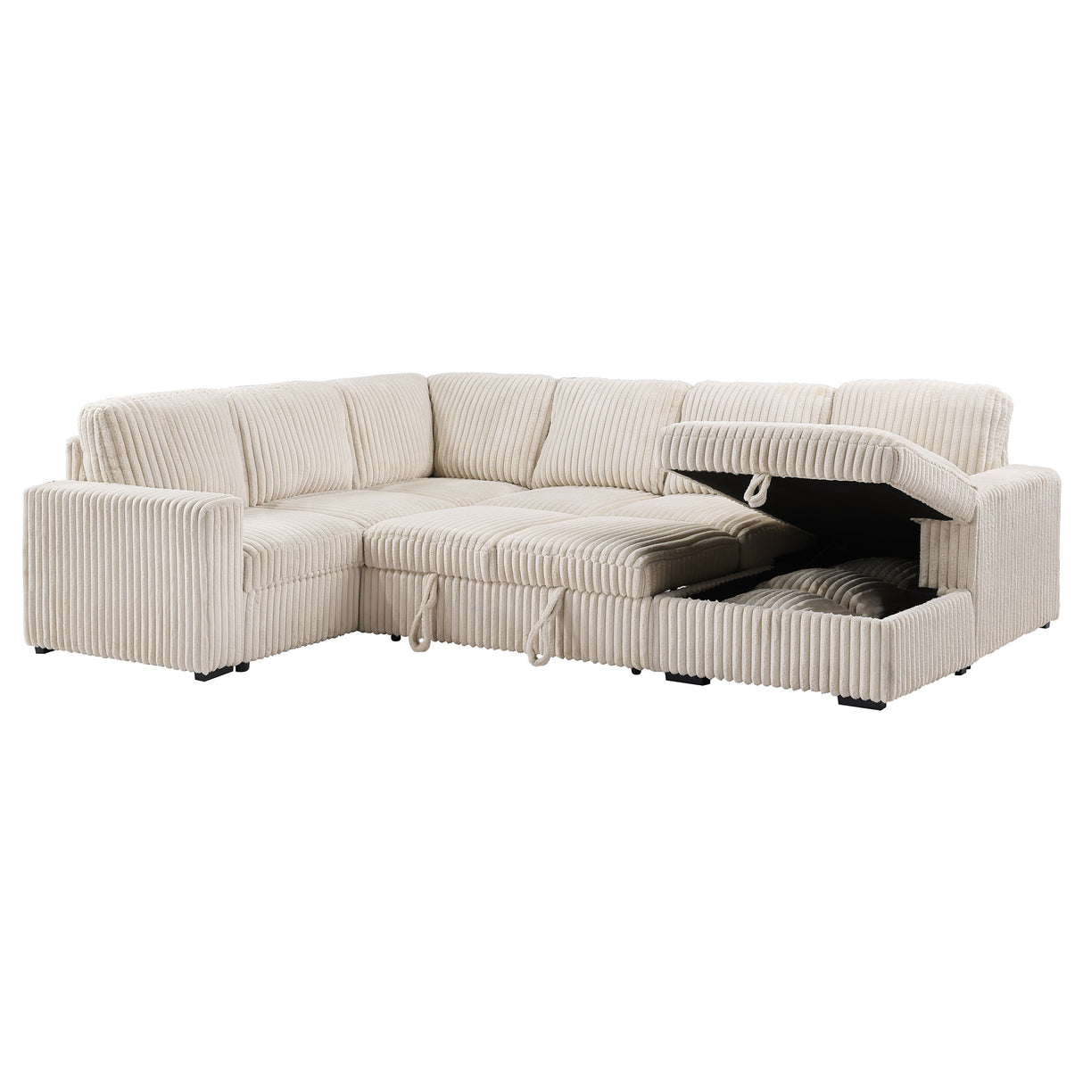 Devonshire Pull-Out Sleeper Sectional Sofa - galleria furniture outlet