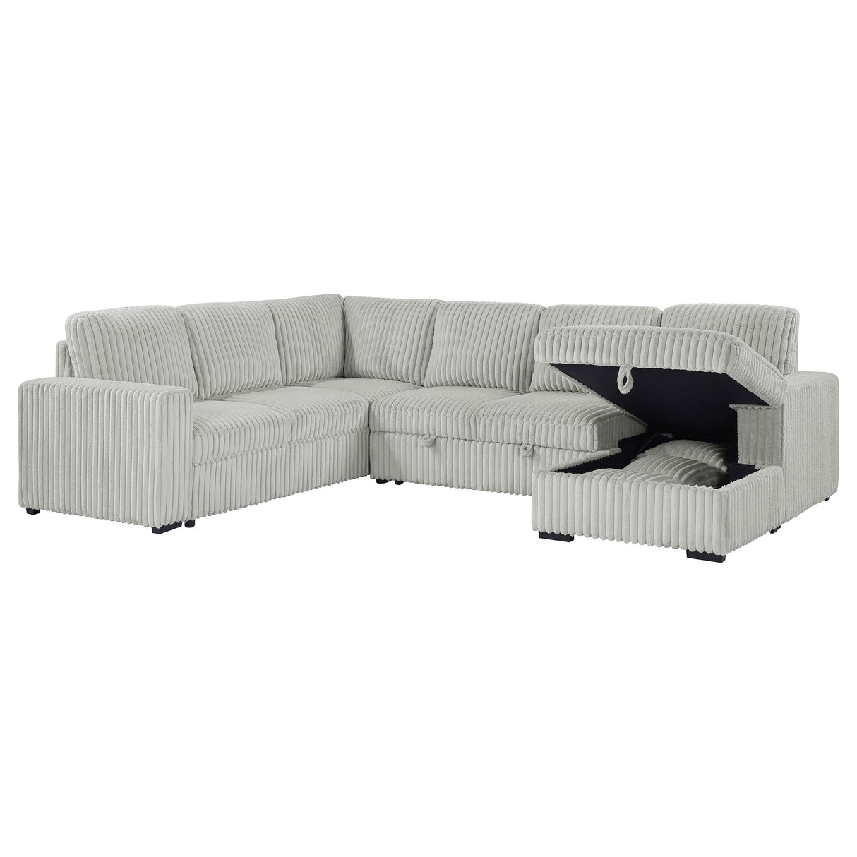 Devonshire Pull-Out Sleeper Sectional Sofa - galleria furniture outlet