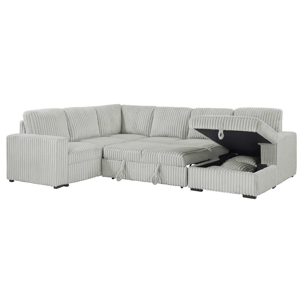 Devonshire Pull-Out Sleeper Sectional Sofa - galleria furniture outlet