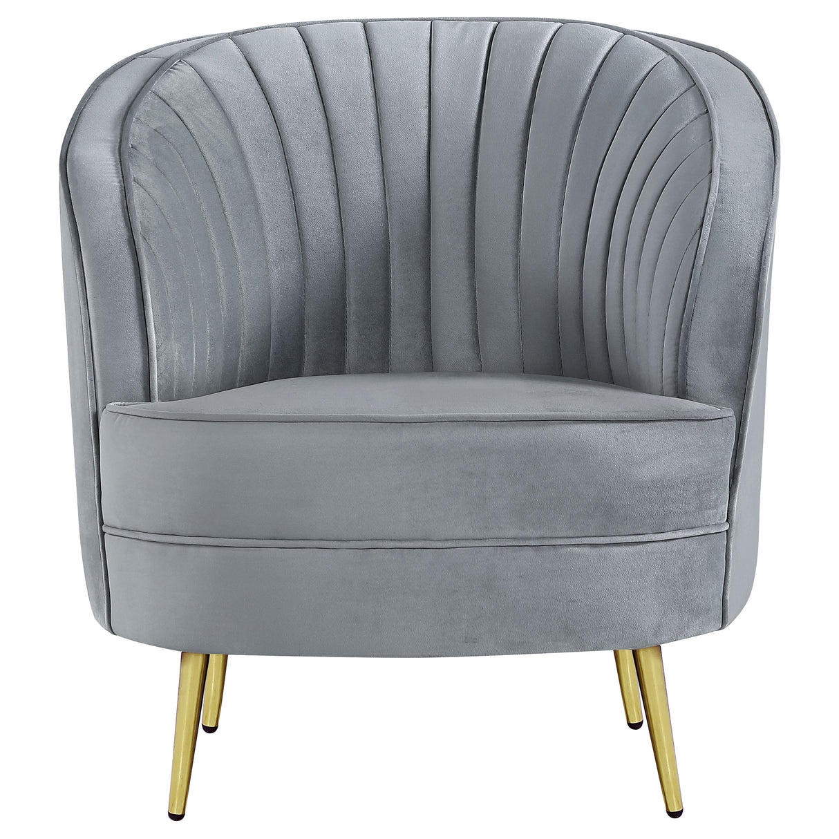 Sophia Upholstered Vertical Channel Tufted Chair Blue