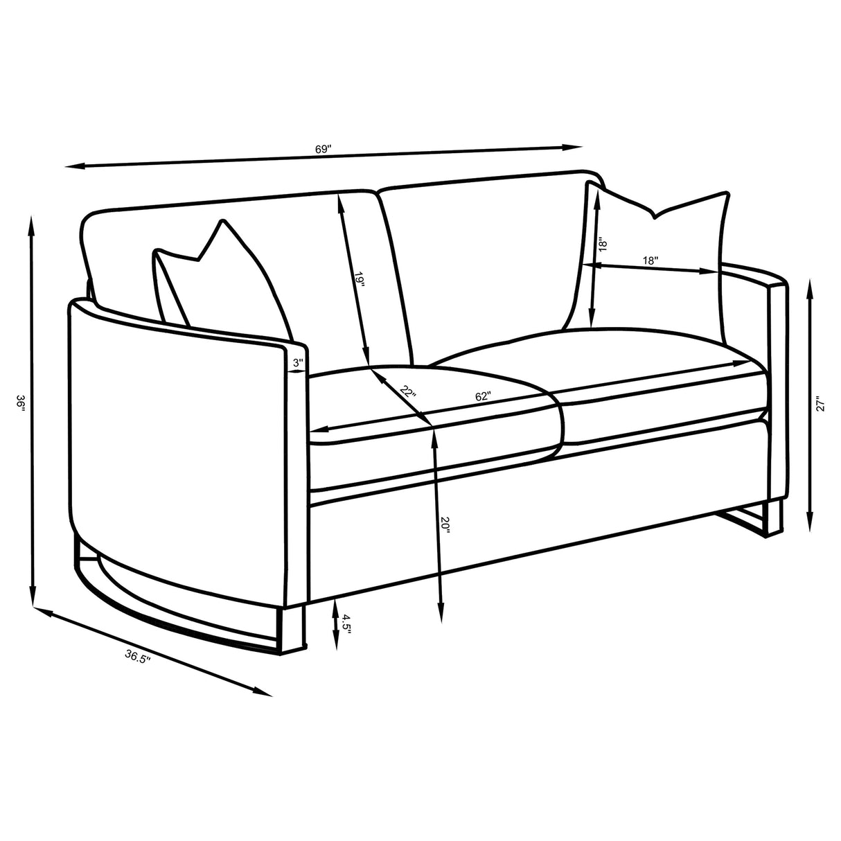 Corliss Loveseat - galleria furniture outlet