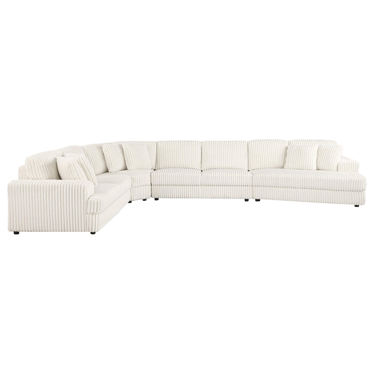 Emberson Upholstered Modular Sectional Sofa Ivory