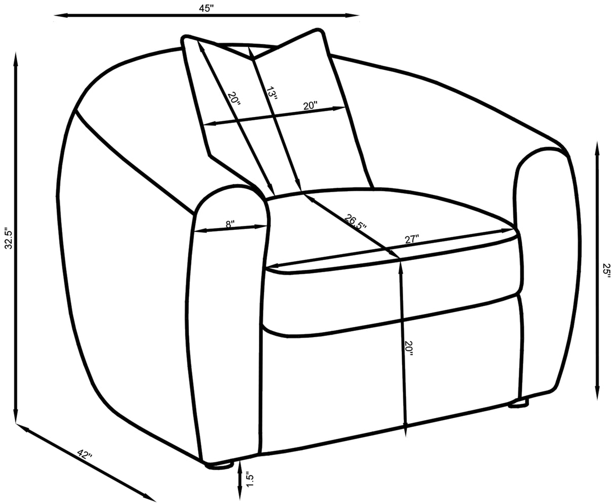 Isabella Accent Chair - galleria furniture outlet
