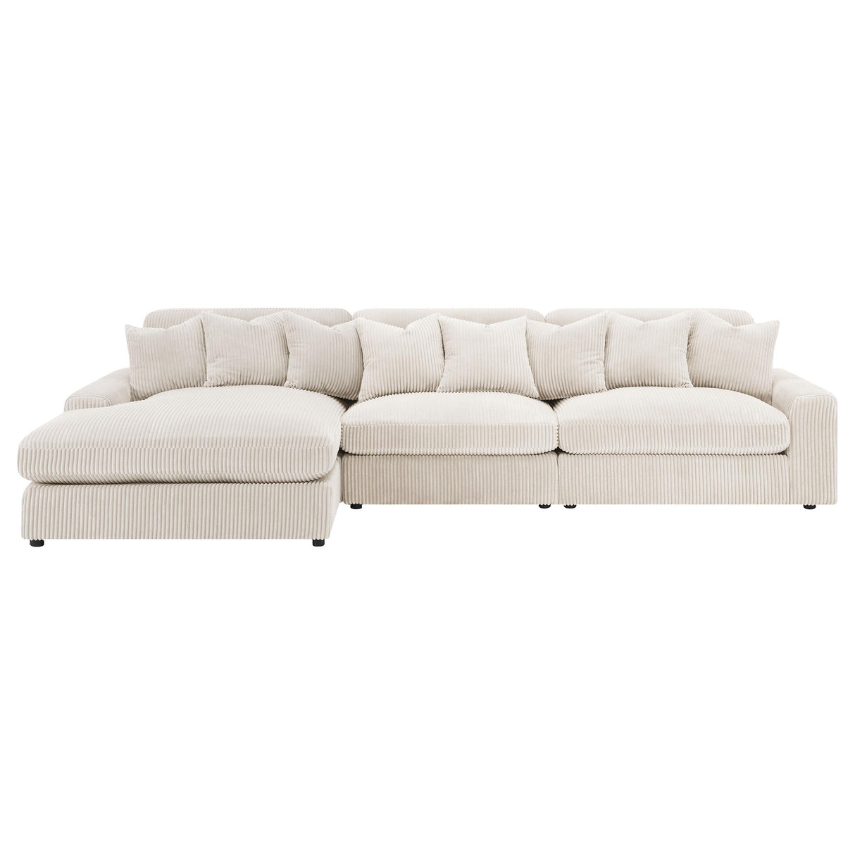 Blaine Upholstered Reversible Chaise Sectional Sofa
