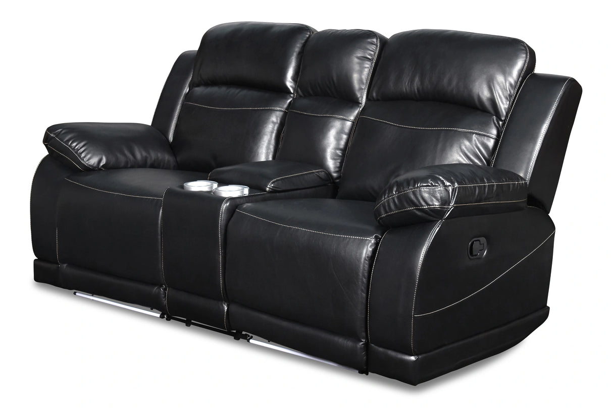 VEGA CONSOLE LOVESEAT - PREMIER BLACK