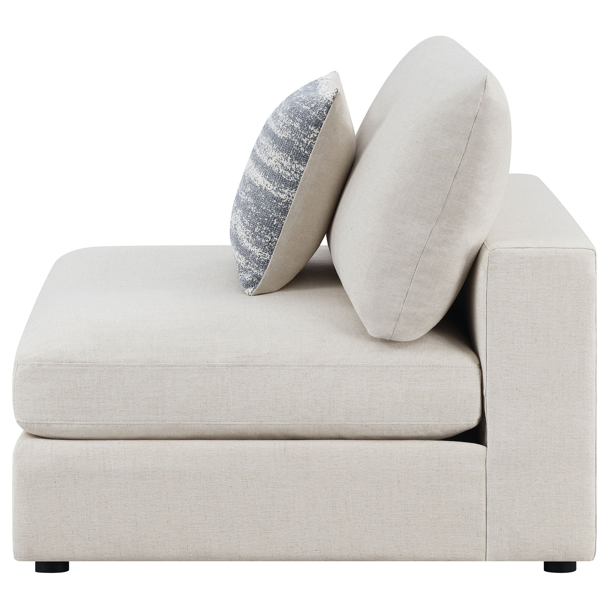 Serene Armless Chair - galleria furniture outlet