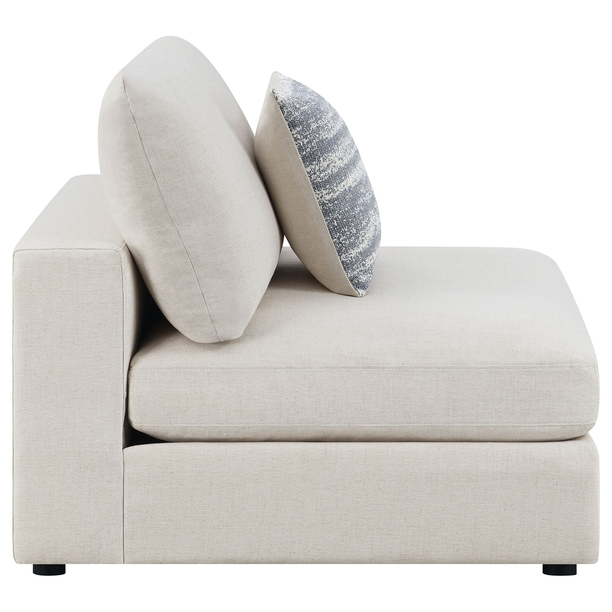 Serene Armless Chair - galleria furniture outlet