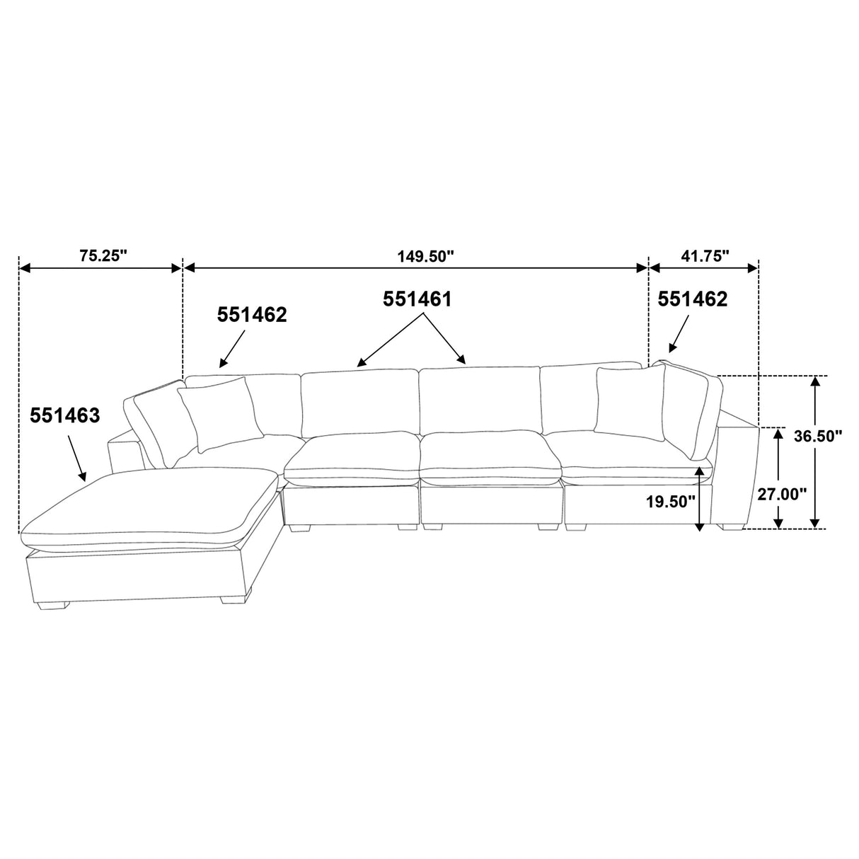 Lakeview Modular Sectional Sofa - galleria furniture outlet