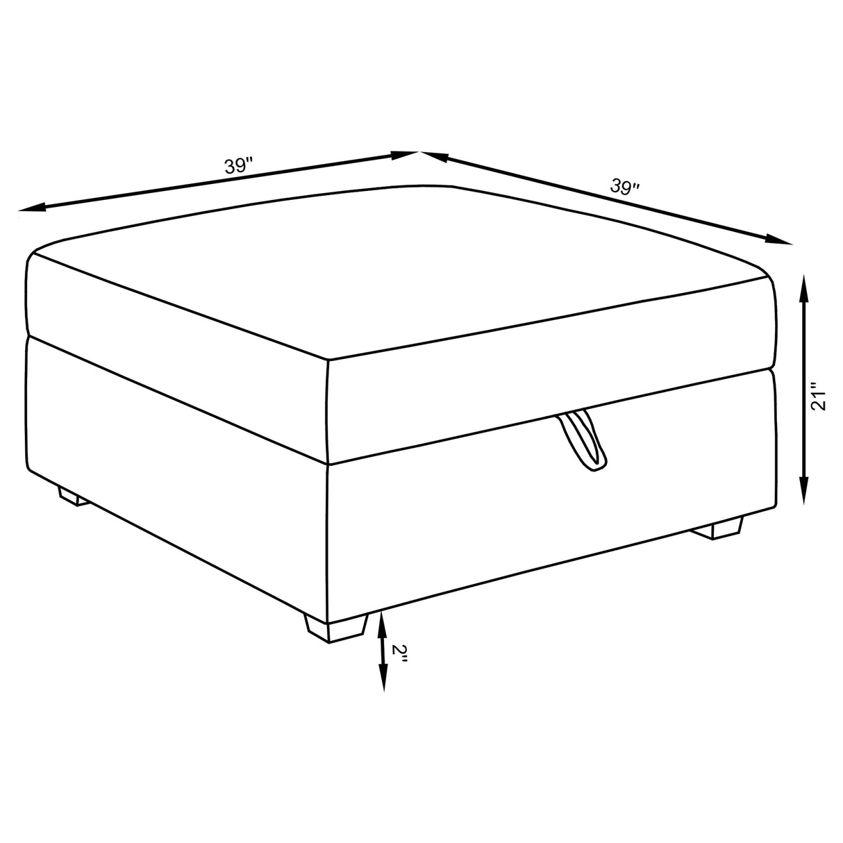 Cambria Storage Ottoman