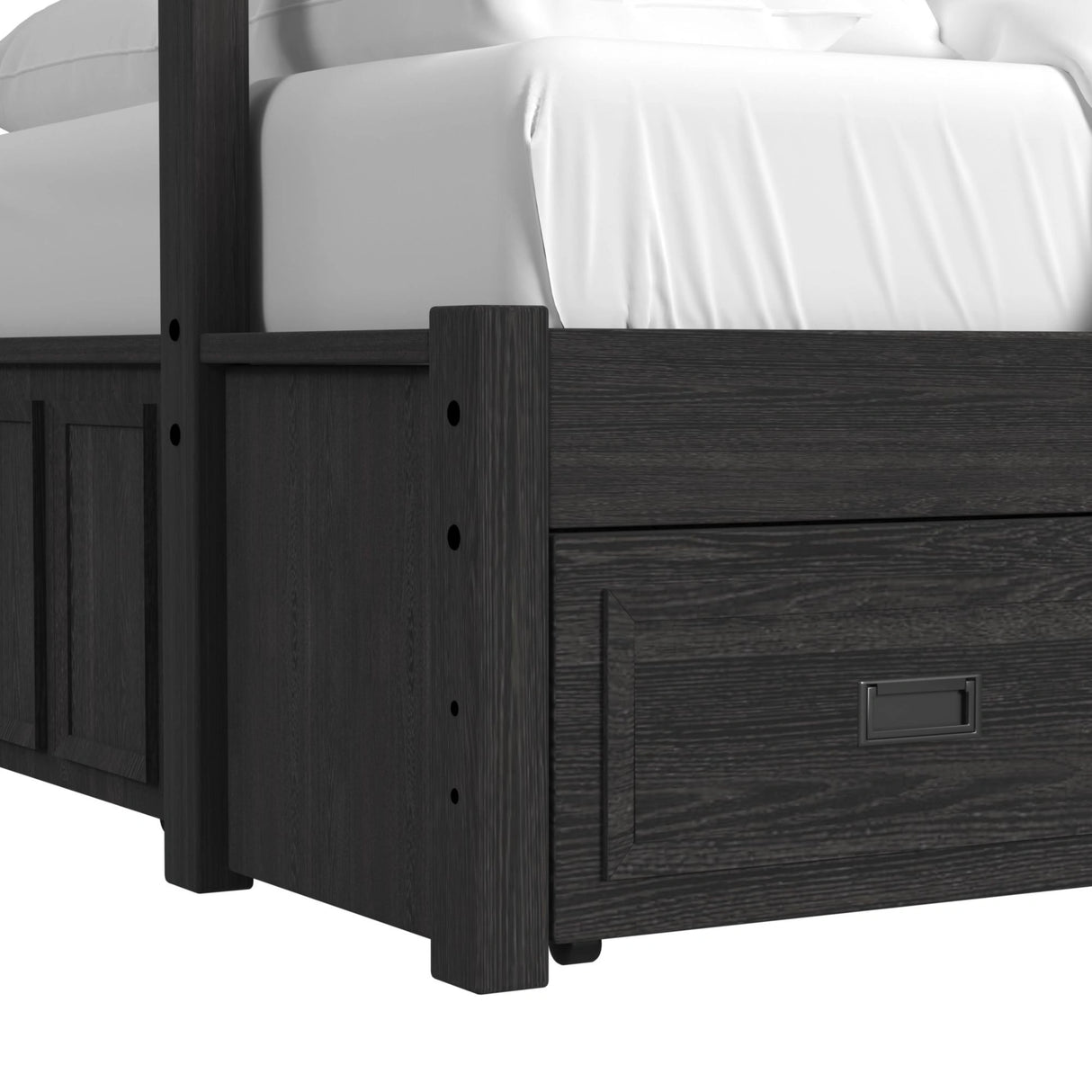 Hampton Kids Over Bunk with Ladder and Trundle Bedroom Set