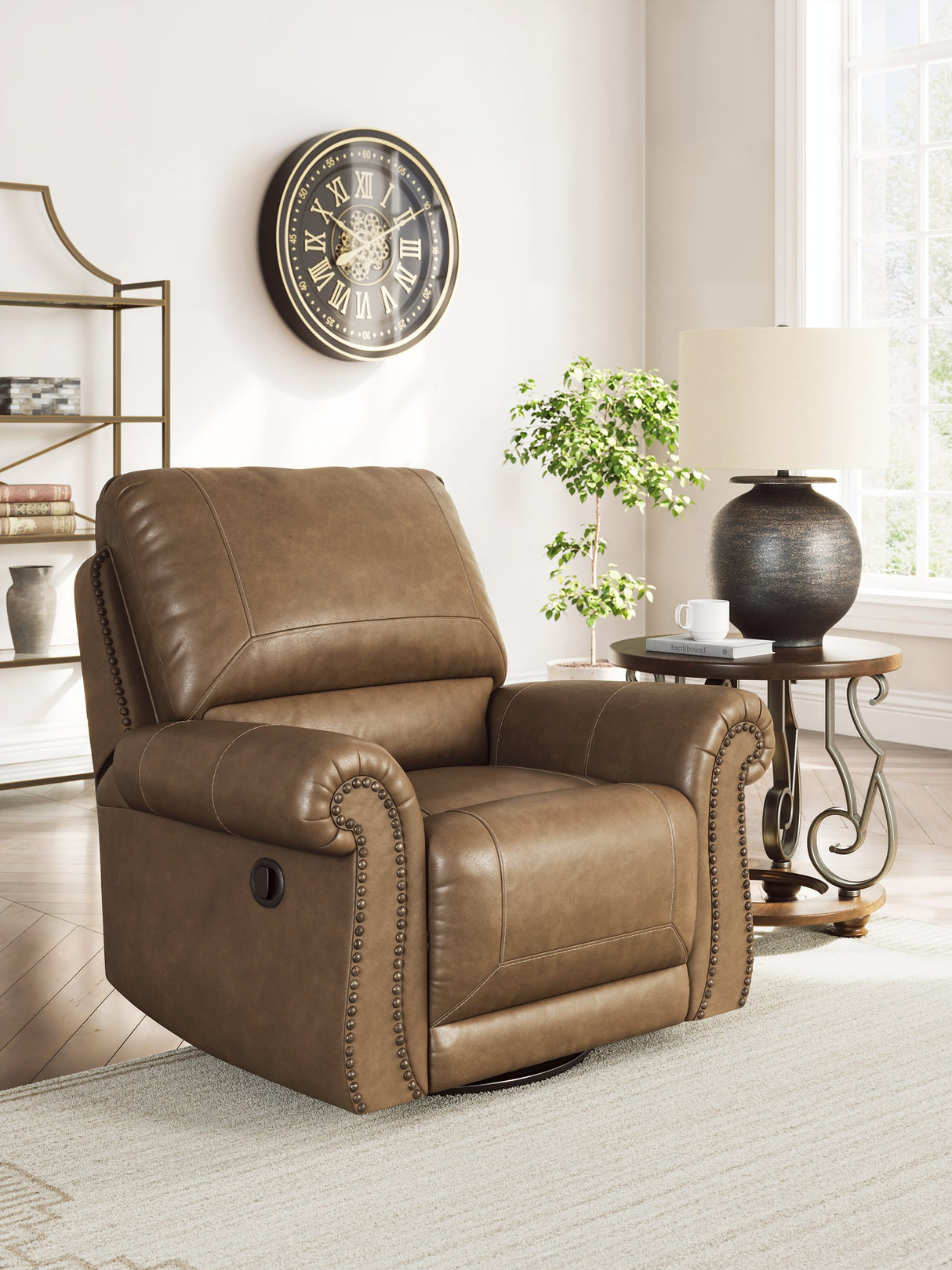 Chasemore Swivel Glider Recliner - galleria furniture outlet
