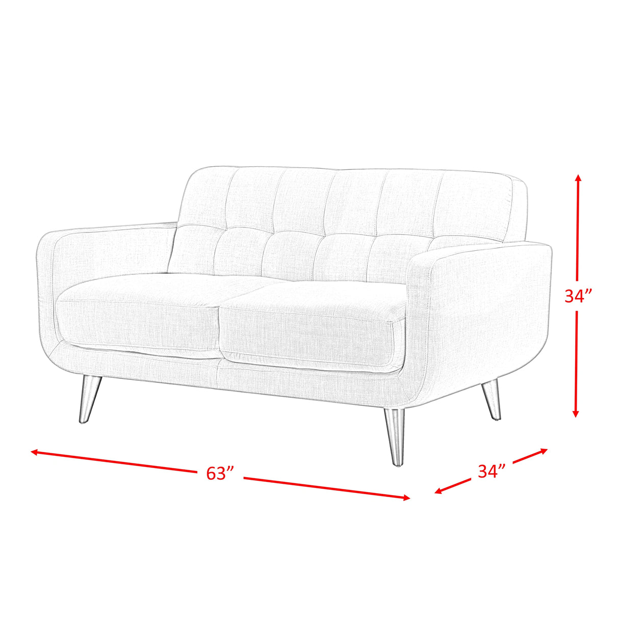 Hadley Sofa & Chair Set in Teal