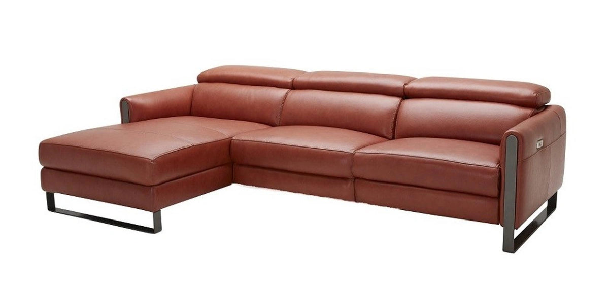 J&M Furniture Nina Left Hand Facing Chaise Sectional in Ochre