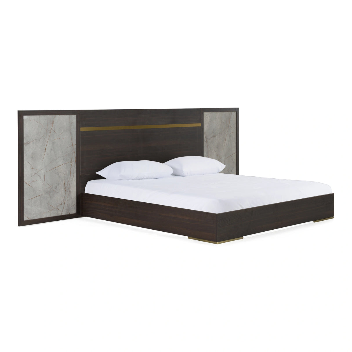 Velondra - Modern Eucalypto + Marble 4-Piece Bedroom Set