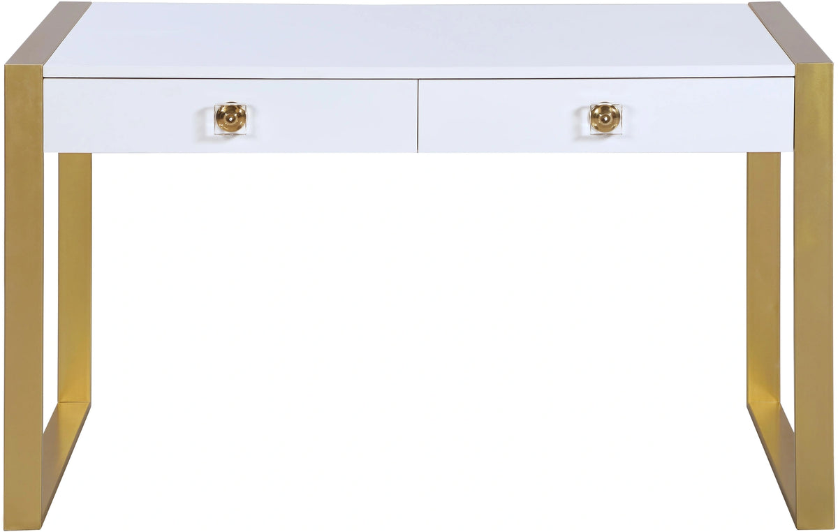 Victoria White / Gold Desk/Console