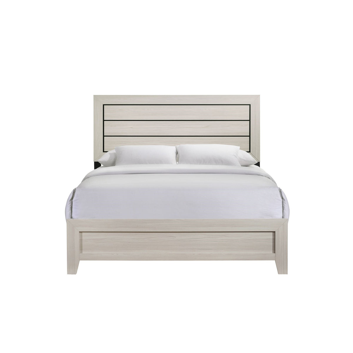 Elements International Makayla Queen Panel Bed in Natural