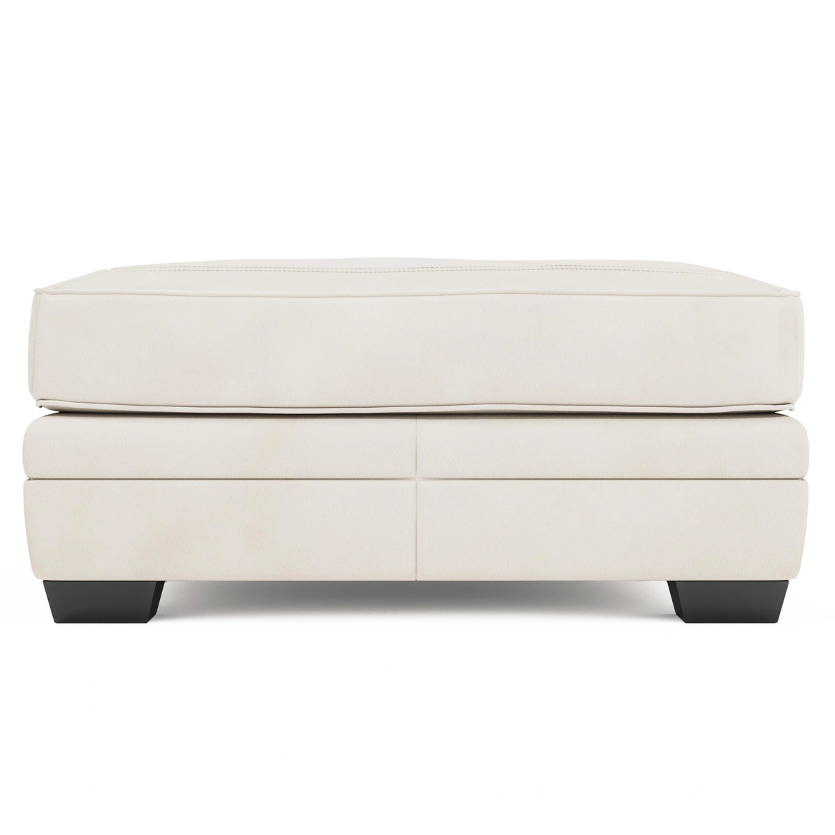 Grandview Leather Ottoman Without Nails