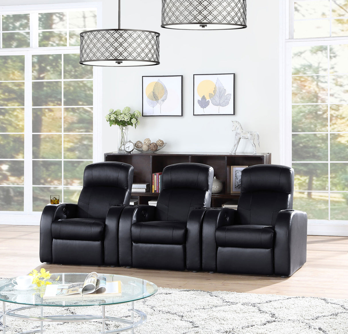 Cyrus Home Theater Seating - galleria furniture outlet