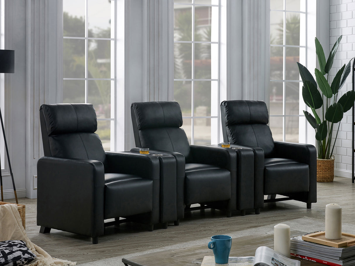 Toohey Home Theater Seating - galleria furniture outlet