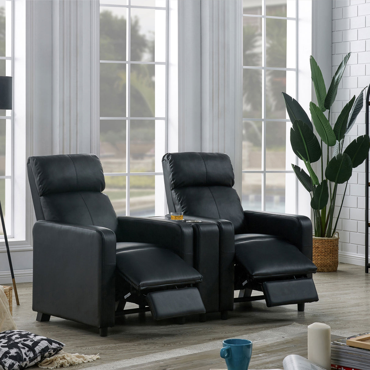Toohey Push Back Recliner - galleria furniture outlet