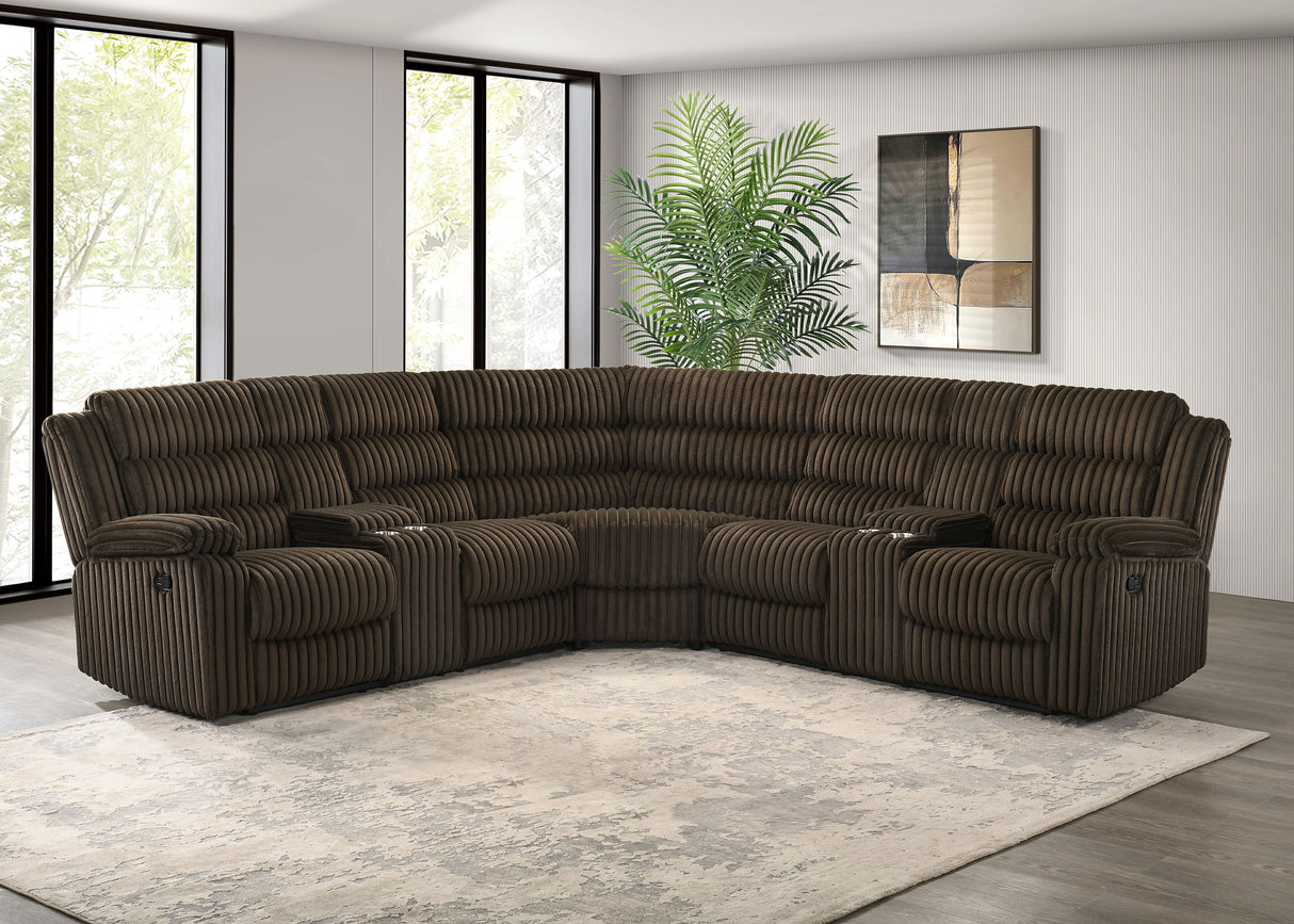 Atkinson Reclining Sectional Sofa - galleria furniture outlet