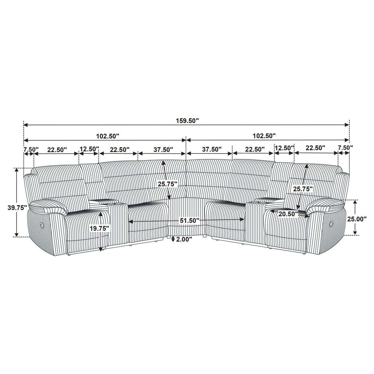 Atkinson Reclining Sectional Sofa