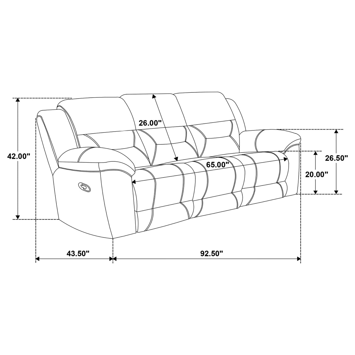 Gilson Reclining Sofa Set - galleria furniture outlet