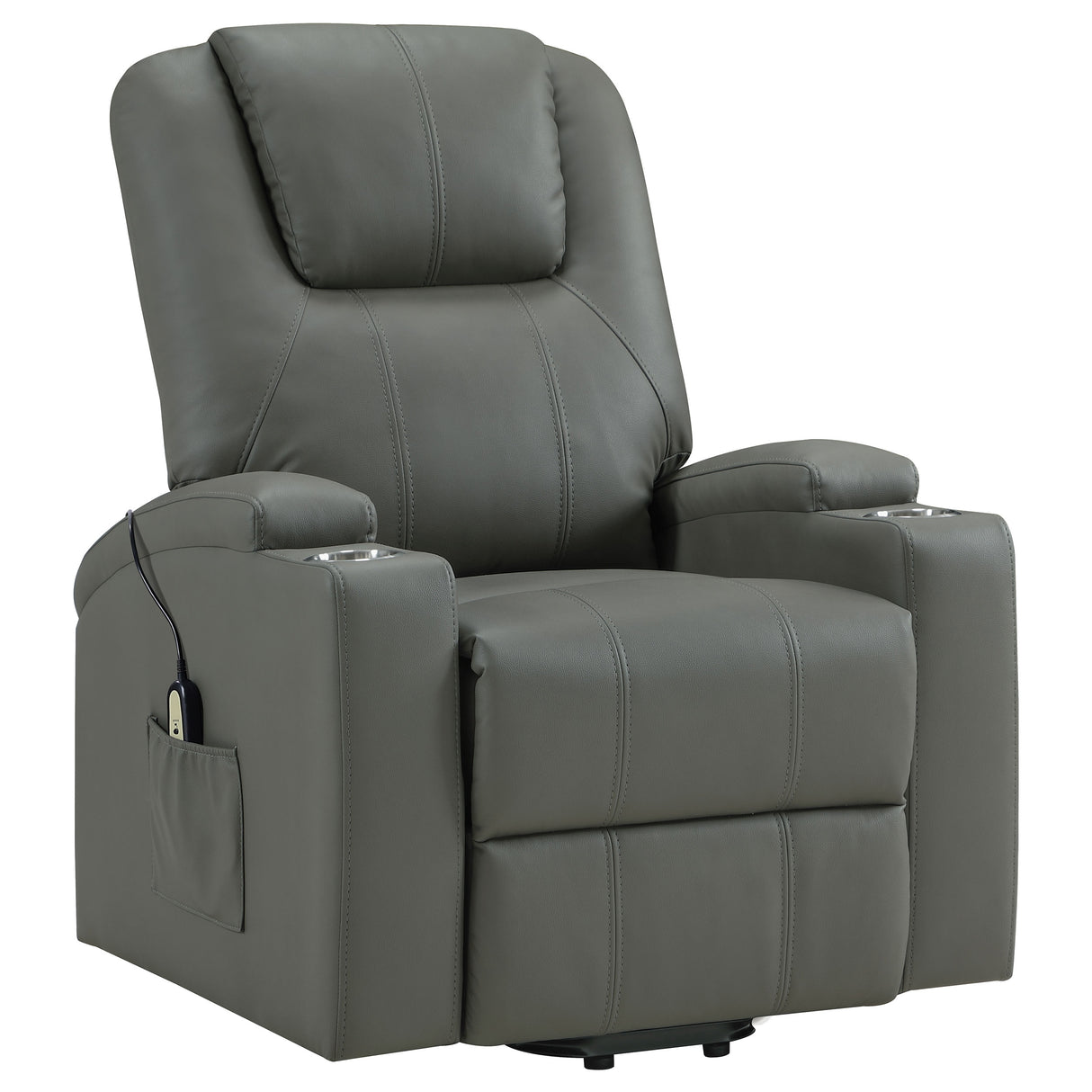 Armstrong Power Lift Massage Recliner - galleria furniture outlet