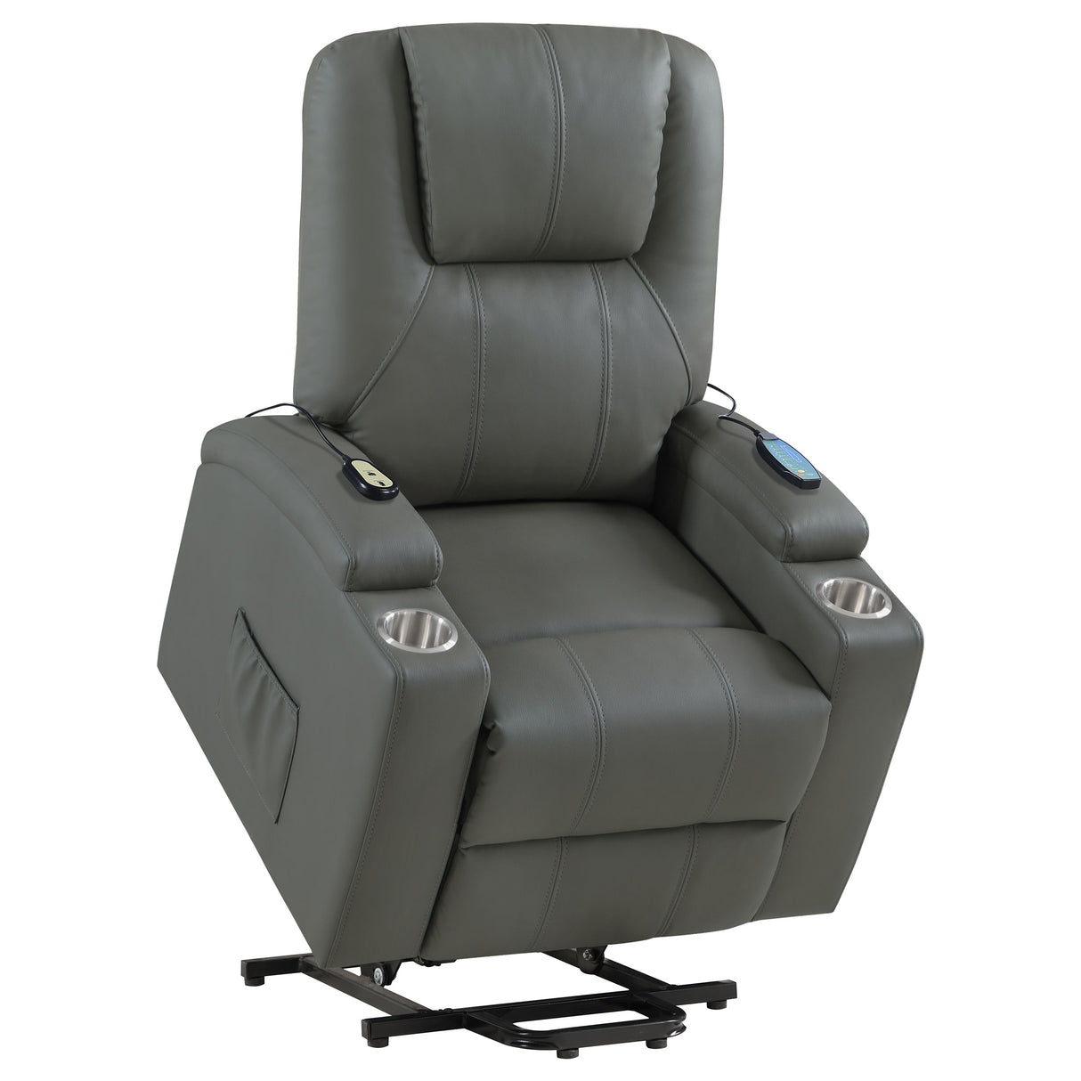 Armstrong Power Lift Massage Recliner - galleria furniture outlet