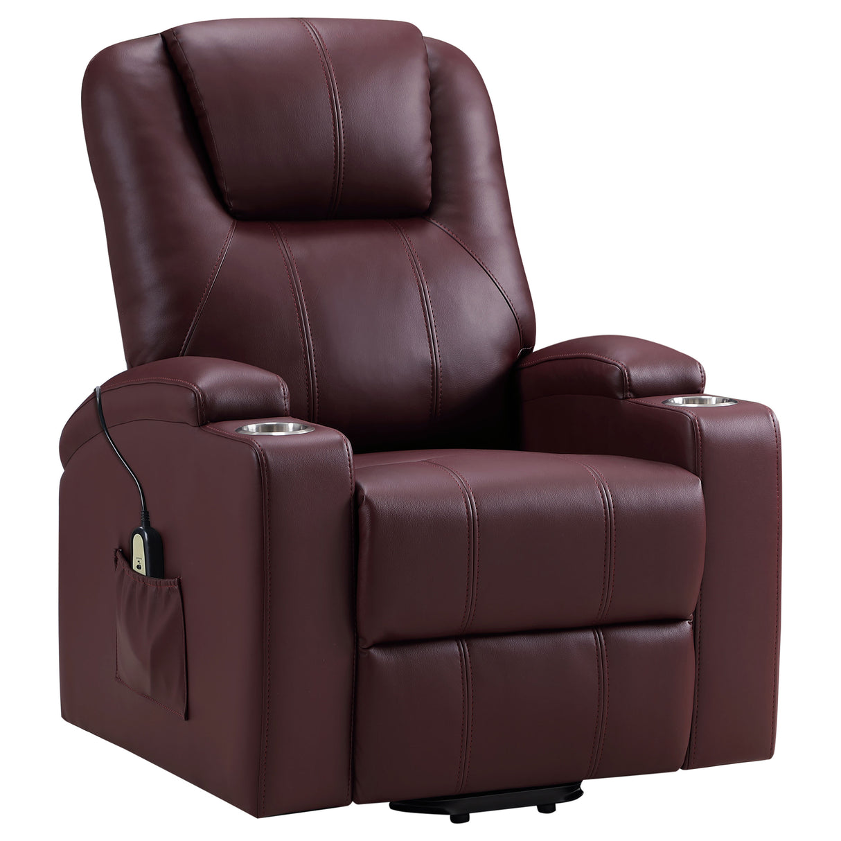 Armstrong Power Lift Massage Recliner - galleria furniture outlet
