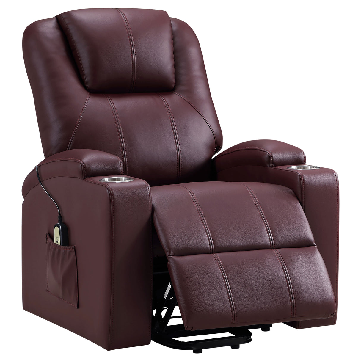 Armstrong Power Lift Massage Recliner - galleria furniture outlet